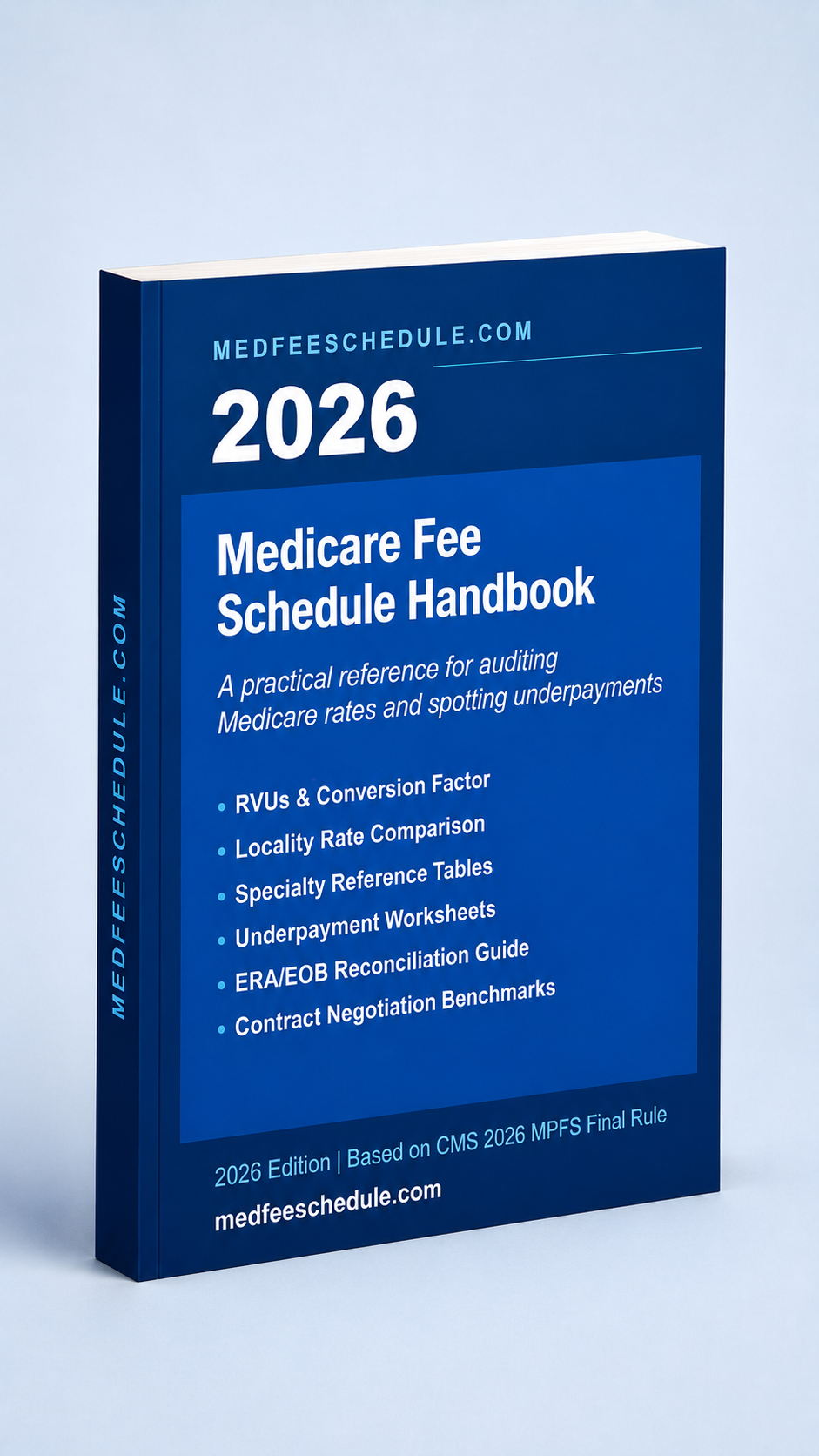 Cover of The 2026 Medicare Fee Schedule Handbook
